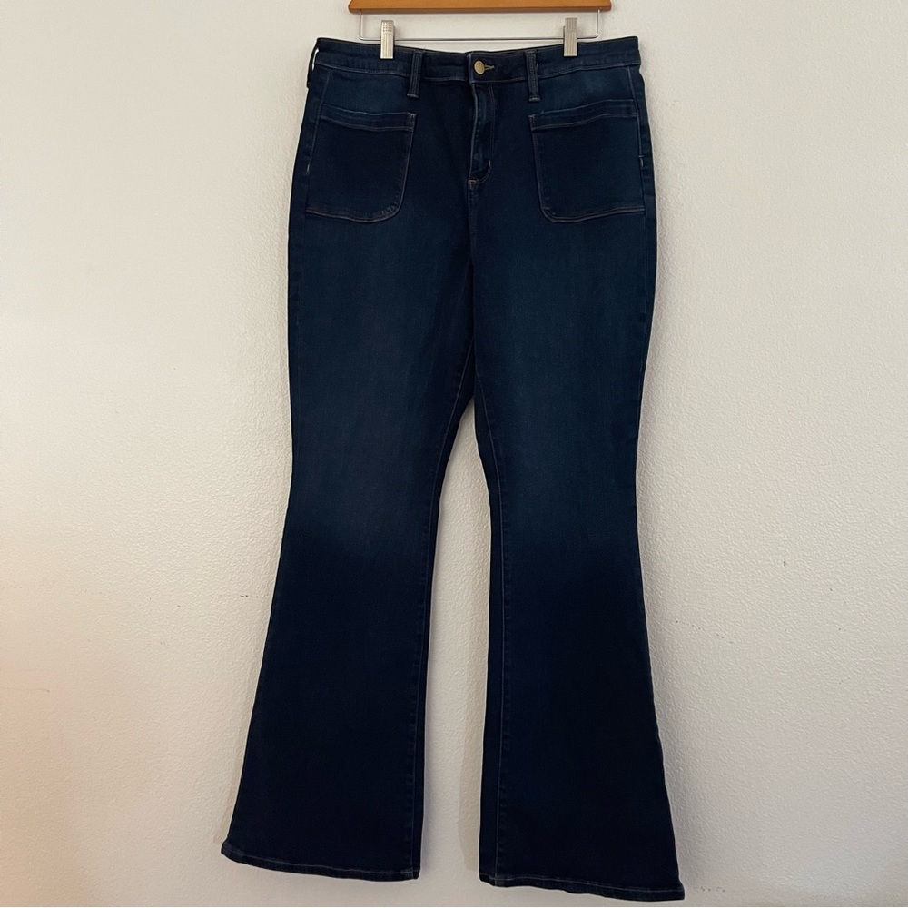 Super flare wode leg jeans size 16
